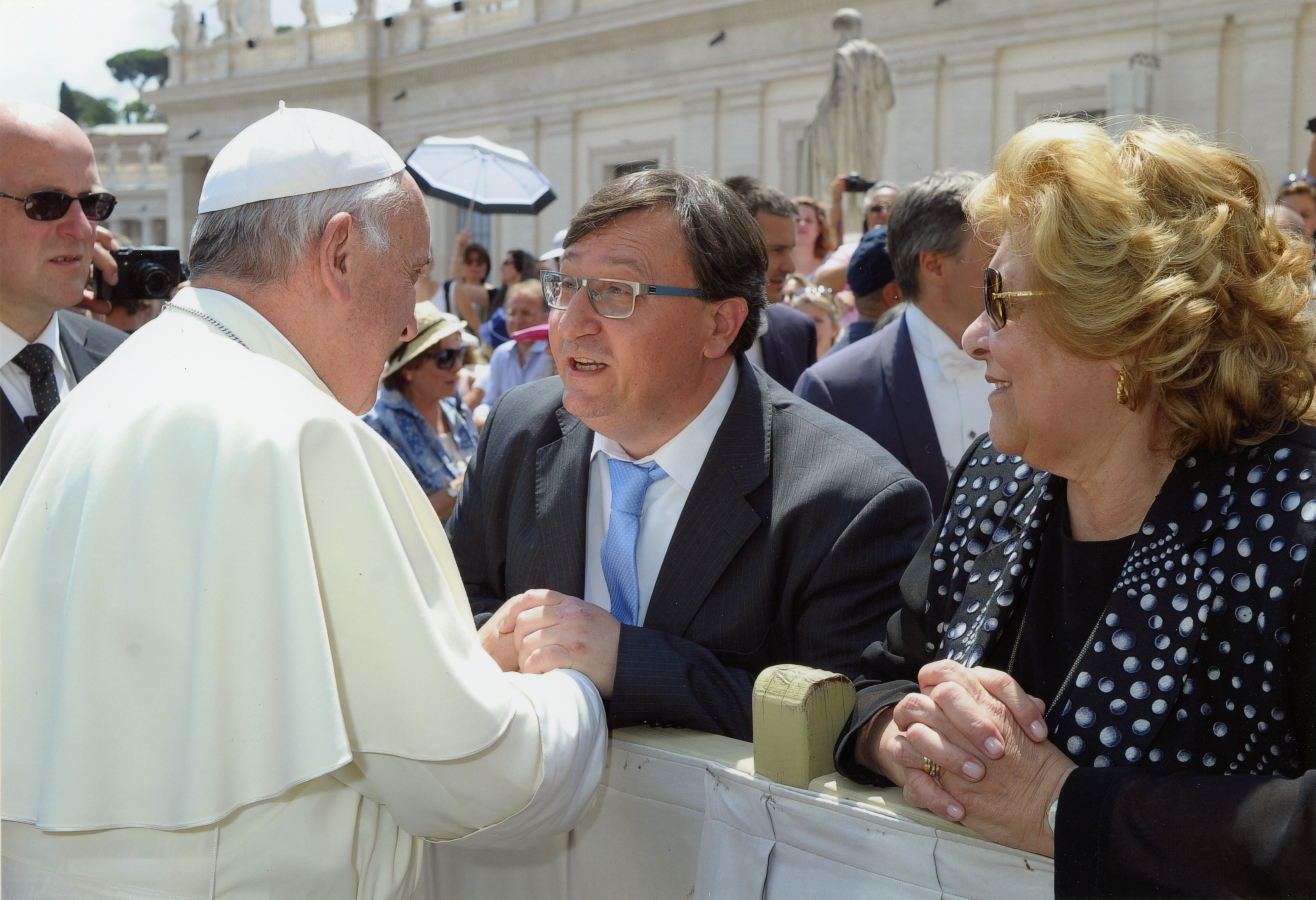 Papa Francesco e Pierluigi Amen giugno 2013